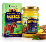 Ashtang Herbals A2 Desi Gir Cow Ghee | Grass-Fed Gir Cow Ghee | Traditional Bilona Churned | 100% Pure Ghee